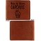 Cute Quotes and Sayings Cognac Leatherette Bifold Wallets - Front and Back Single Sided - Apvl