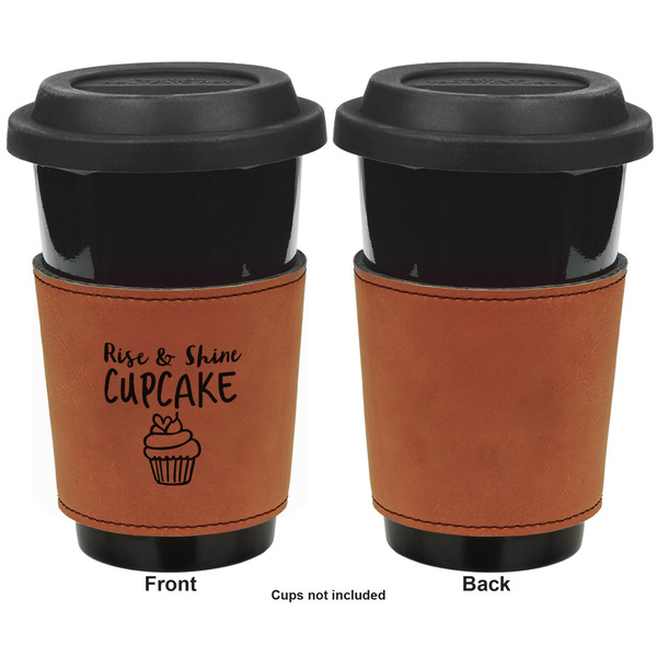 Cute Quotes and Sayings Cognac Leatherette Mug Sleeve - Single Sided Apvl