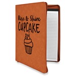Cute Quotes and Sayings Leatherette Zipper Portfolio with Notepad