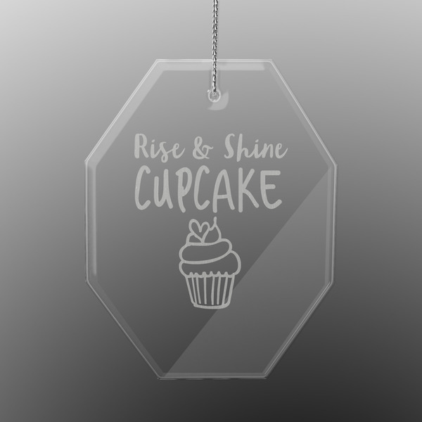 Cute Quotes and Sayings Engraved Glass Ornaments - Octagon