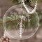 Cute Quotes and Sayings Engraved Glass Ornaments - Round-Main Parent