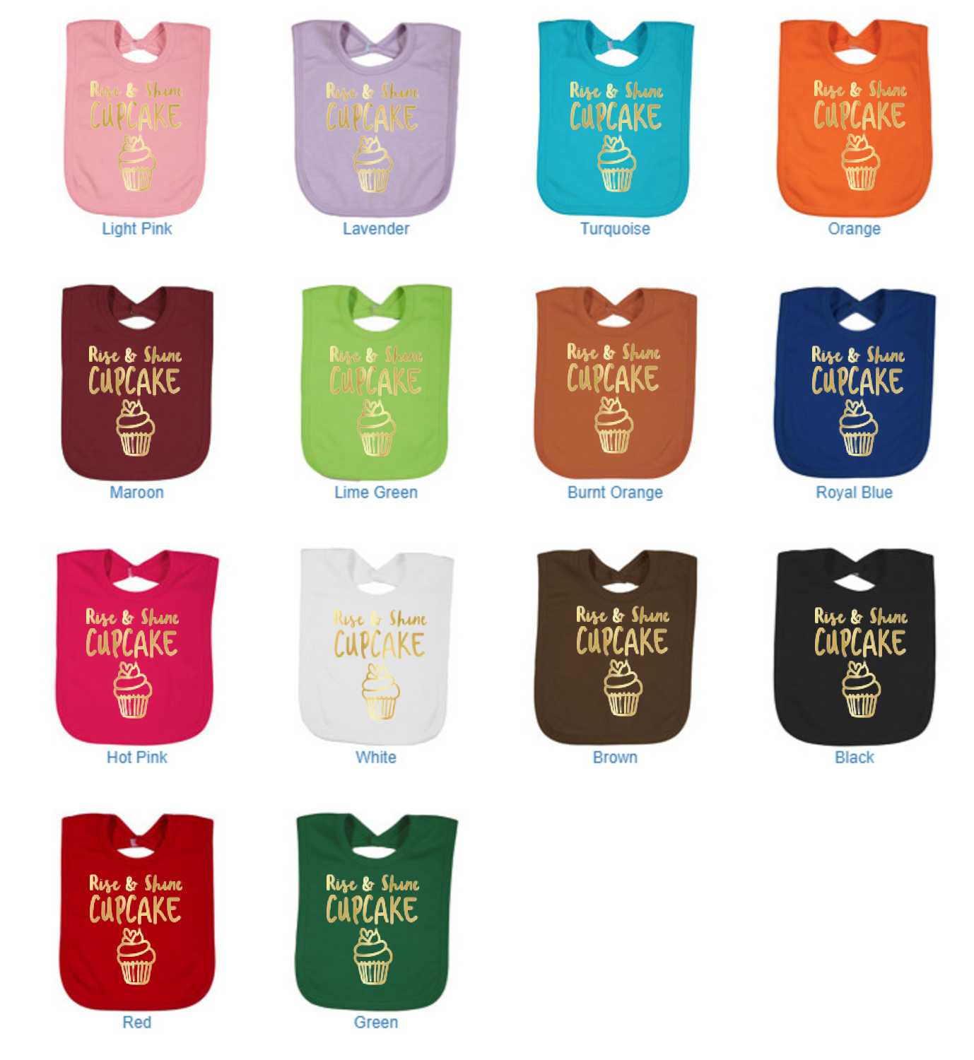 Cute Quotes and Sayings Foil Baby Bibs (Personalized) YouCustomizeIt