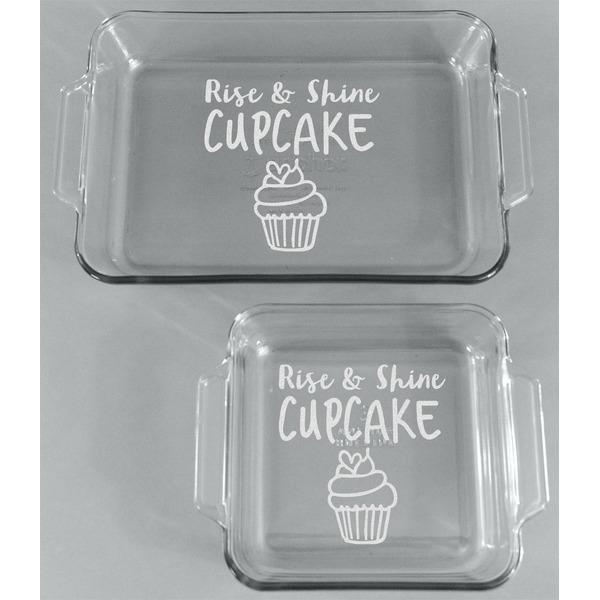 Cute Quotes and Sayings Glass Baking Dish Set - FRONT