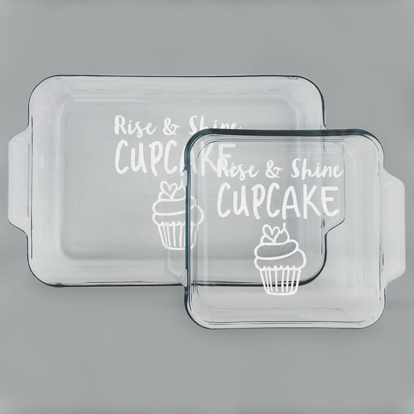 Cute Quotes and Sayings Glass Baking Dish Set - MAIN (set)