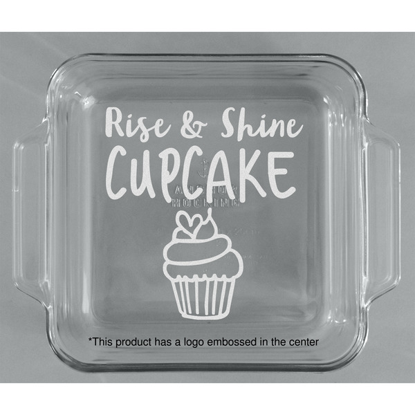 Cute Quotes and Sayings Glass Cake Dish - APPROVAL (8x8)
