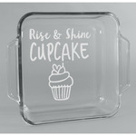 Cute Quotes and Sayings Glass Cake Dish - 8in x 8in