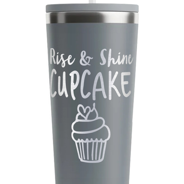 Cute Quotes and Sayings Grey RTIC Everyday Tumbler - 28 oz. - Close Up