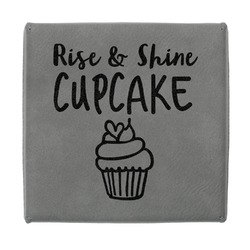 Cute Quotes and Sayings Jewelry Gift Box - Engraved Leather Lid