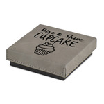 Cute Quotes and Sayings Jewelry Gift Box - Engraved Leather Lid