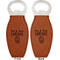 Cute Quotes and Sayings Leather Bar Bottle Opener - Front and Back