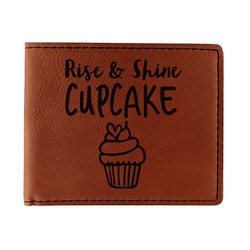 Cute Quotes and Sayings Leatherette Bifold Wallet (Personalized)