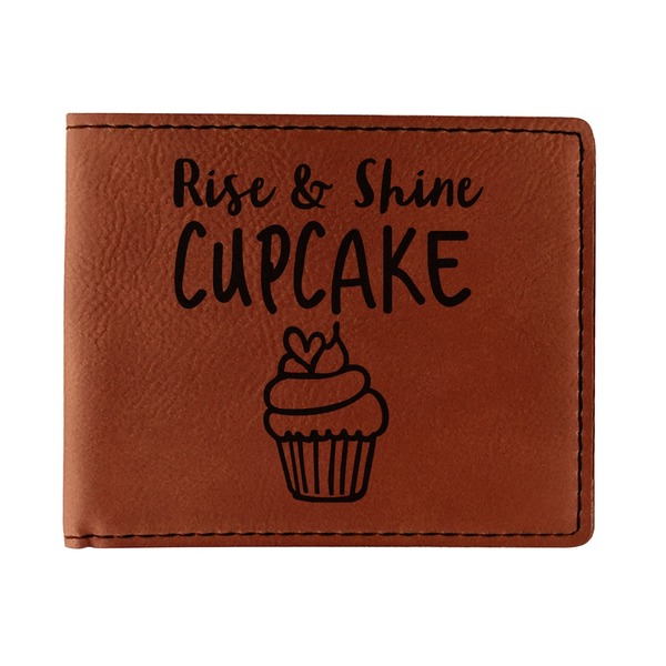 Custom Cute Quotes and Sayings Leatherette Bifold Wallet - Single Sided