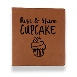 Cute Quotes and Sayings Leather Binder - 1" - Rawhide