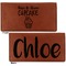 Cute Quotes and Sayings Leather Checkbook Holder Front and Back