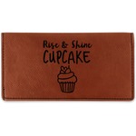 Cute Quotes and Sayings Leatherette Checkbook Holder - Single Sided