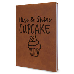 Cute Quotes and Sayings Leather Sketchbook - Large - Single Sided