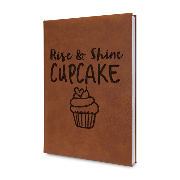 Custom Cute Quotes and Sayings Leather Sketchbook - Small - Double Sided