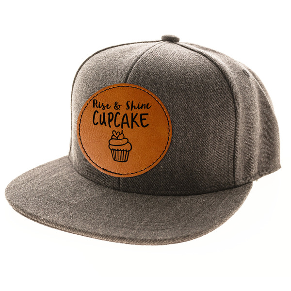 Cute Quotes and Sayings Leatherette Patches - LIFESTYLE (HAT) Circle