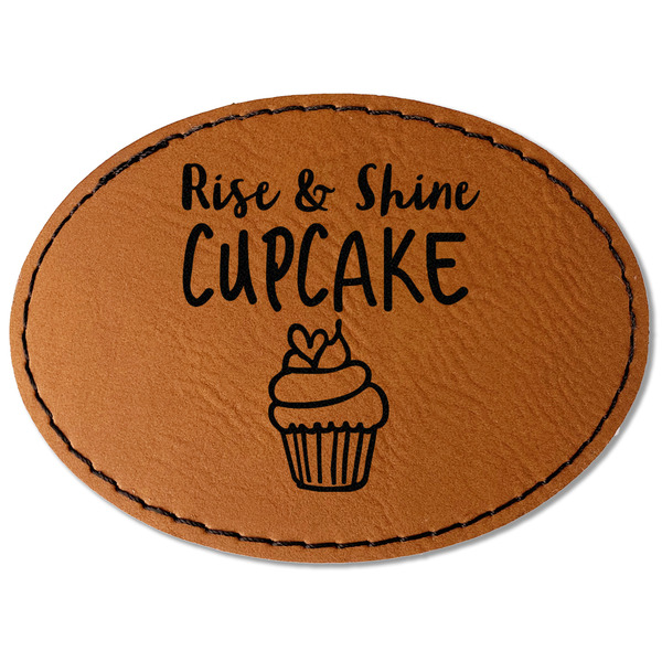 Cute Quotes and Sayings Leatherette Patches - Oval