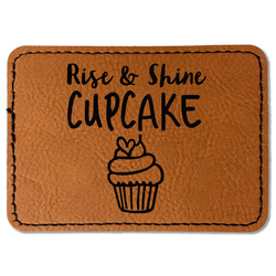Cute Quotes and Sayings Faux Leather Iron On Patch - Rectangle