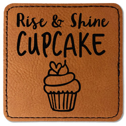 Cute Quotes and Sayings Faux Leather Iron On Patch - Square