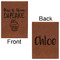 Cute Quotes and Sayings Leatherette Sketchbooks - Large - Double Sided - Front & Back View