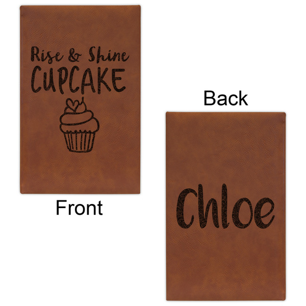 Cute Quotes and Sayings Leatherette Sketchbooks - Small - Double Sided - Front & Back View