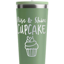 Cute Quotes and Sayings RTIC Everyday Tumbler with Straw - 28oz - Light Green - Single-Sided