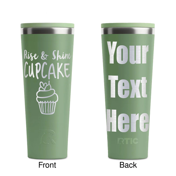 Cute Quotes and Sayings Light Green RTIC Everyday Tumbler - 28 oz. - Front and Back