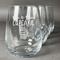 Cute Quotes and Sayings Stemless Wine Glasses (Set of 4)