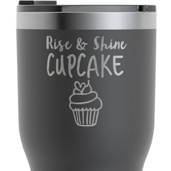 Cute Quotes and Sayings RTIC Tumbler - Black - Engraved Front & Back (Personalized)