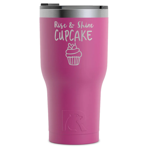 Custom Cute Quotes and Sayings RTIC Tumbler - Magenta - Laser Engraved - Single-Sided