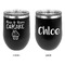 Cute Quotes and Sayings Stainless Wine Tumblers - Black - Double Sided - Approval