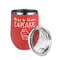 Cute Quotes and Sayings Stainless Wine Tumblers - Coral - Single Sided - Alt View