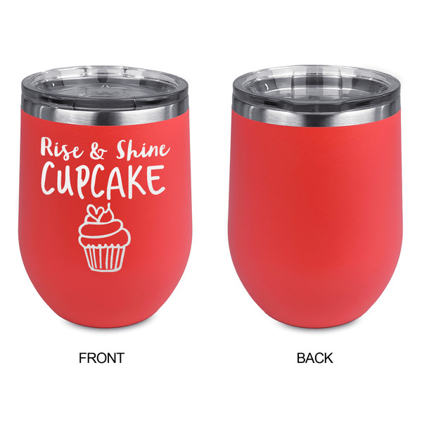 Cute Quotes and Sayings Stainless Wine Tumblers - Coral - Single Sided - Approval