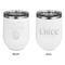 Cute Quotes and Sayings Stainless Wine Tumblers - White - Double Sided - Approval