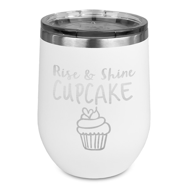 Custom Cute Quotes and Sayings Stemless Stainless Steel Wine Tumbler - White - Single Sided