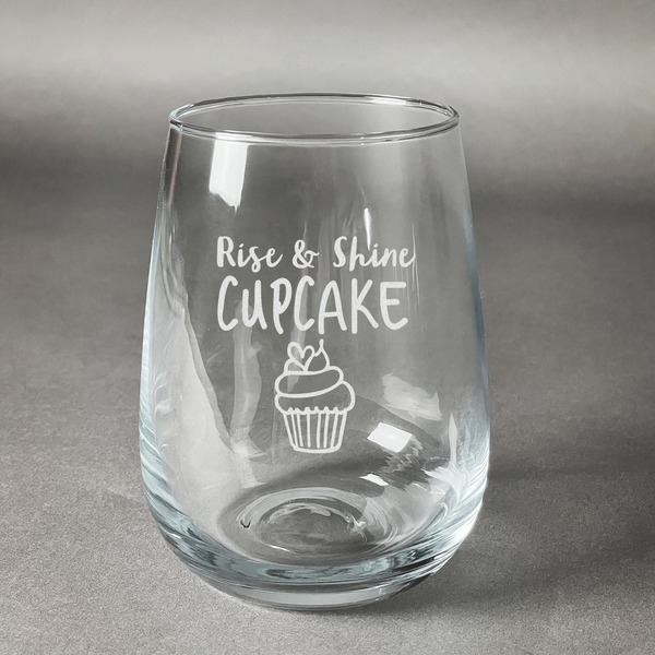 Custom Cute Quotes and Sayings Stemless Wine Glass - Engraved