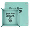 Cute Quotes and Sayings Teal Faux Leather Valet Trays - PARENT MAIN