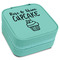 Cute Quotes and Sayings Travel Jewelry Boxes - Leatherette - Teal - Angled View
