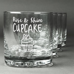 Cute Quotes and Sayings Whiskey Glasses (Set of 4)