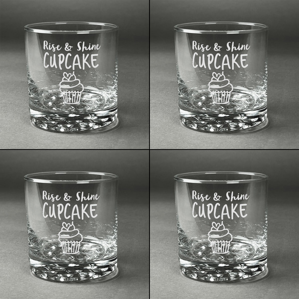 Cute Quotes and Sayings Whiskey Glasses - Set of 4 all Engraved