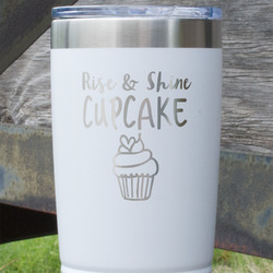 Cute Quotes and Sayings 20 oz Stainless Steel Tumbler - White - Double Sided