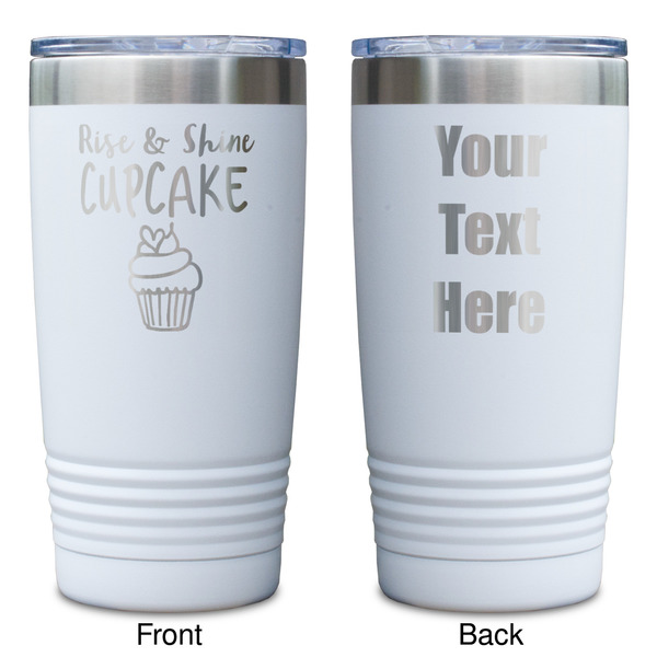 Cute Quotes and Sayings White Polar Camel Tumbler - 20oz - Double Sided - Approval