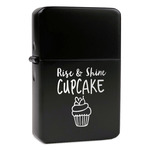 Cute Quotes and Sayings Windproof Lighter - Black - Double Sided