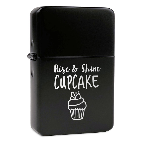 Custom Cute Quotes and Sayings Windproof Lighter - Black - Single Sided