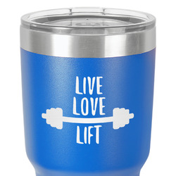 Exercise Quotes and Sayings 30 oz Stainless Steel Tumbler - Royal Blue - Single-Sided