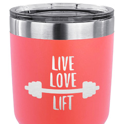 Exercise Quotes and Sayings 30 oz Stainless Steel Tumbler - Coral - Single Sided