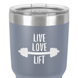 Exercise Quotes and Sayings 30 oz Stainless Steel Tumbler - Grey - Double-Sided