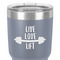 Exercise Quotes and Sayings 30 oz Stainless Steel Ringneck Tumbler - Grey - Close Up